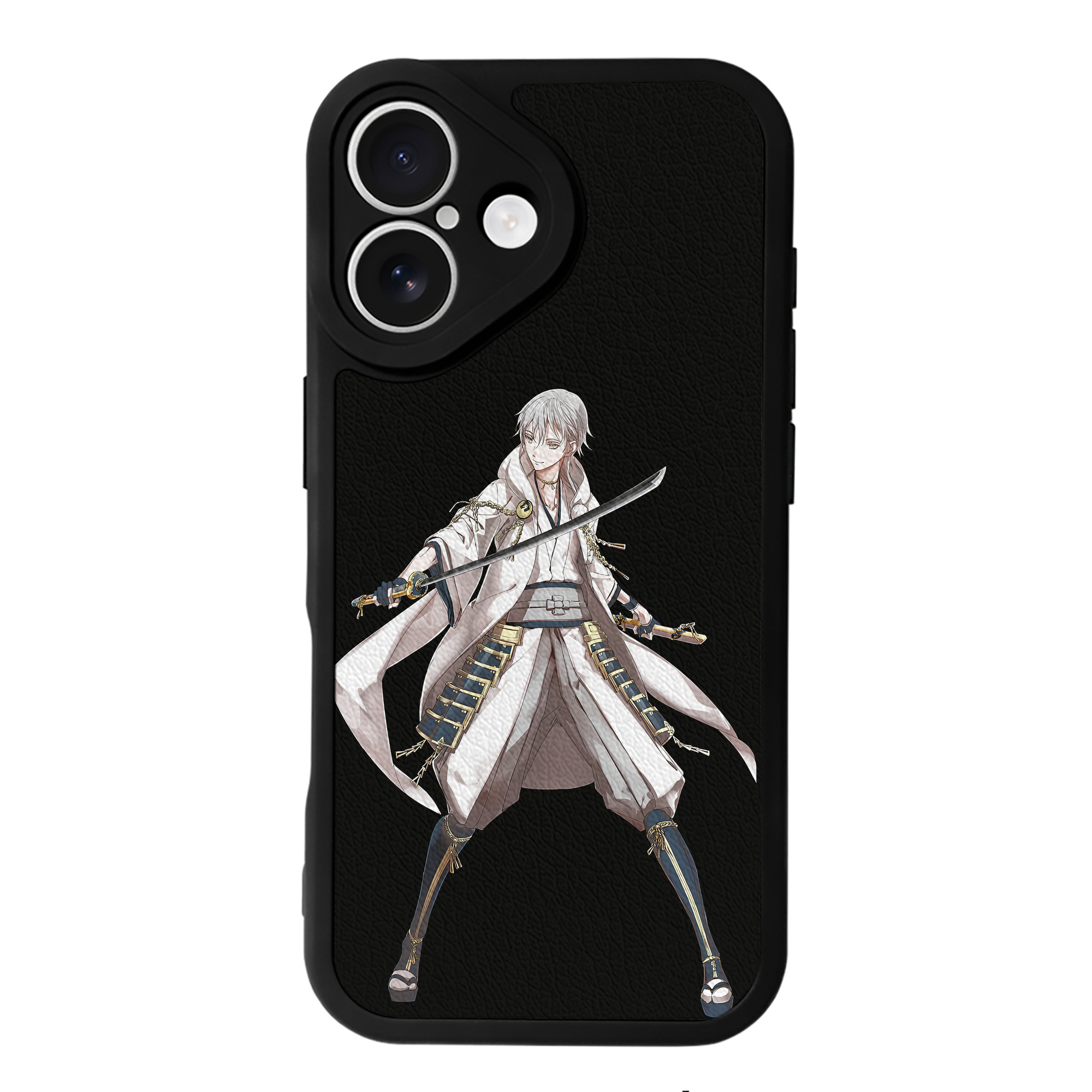 （画像用） 刀剣乱舞 Touken Ranbu 【iPhone 16シリーズ対応】シリコンスマホケース（レザー調） 材質：シリコン